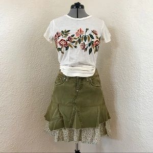 Vintage Free People size 27 distressed skirt